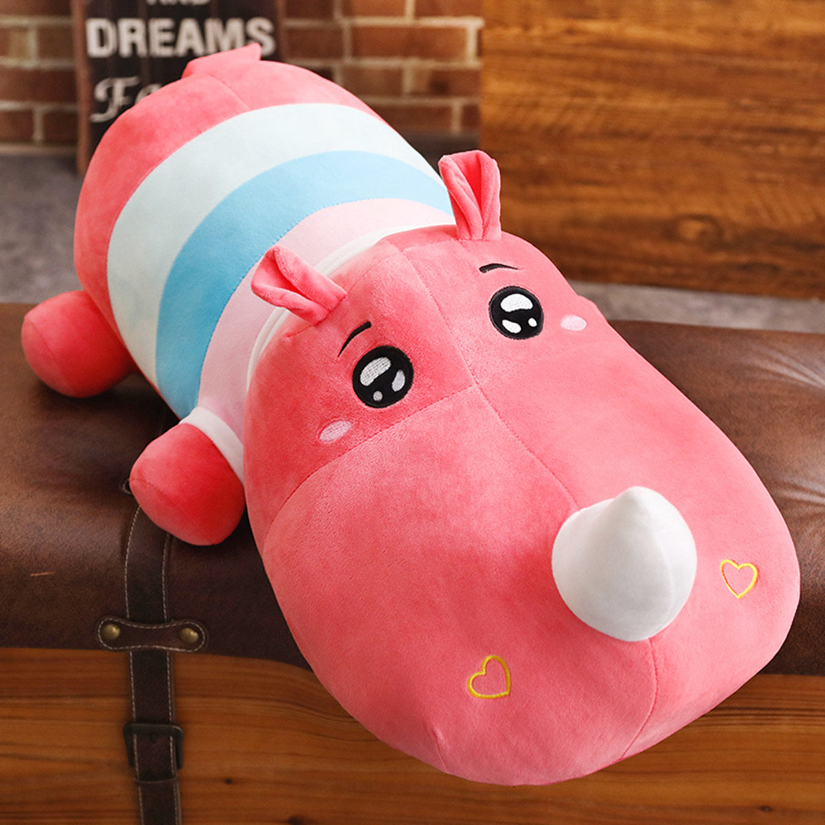 Cartoon  rhino plush doll