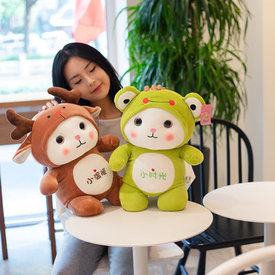Soft cartoon standing cat doll