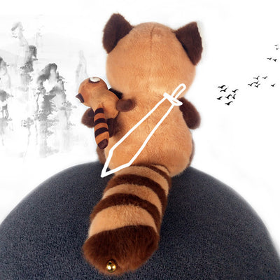 Red Panda Doll Brooch Plush Animal Multi-function Pin