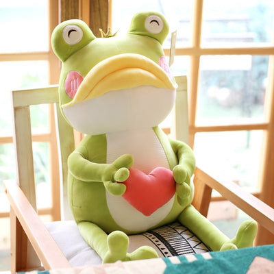 Cute Plush Toy With Big Mouth Love Frog Doll