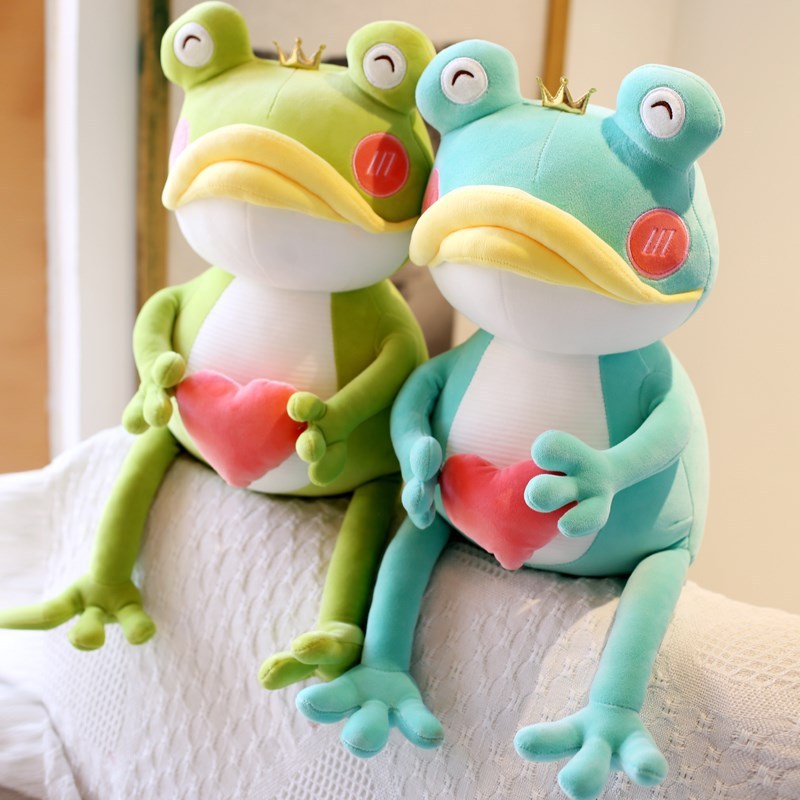Cute Plush Toy With Big Mouth Love Frog Doll