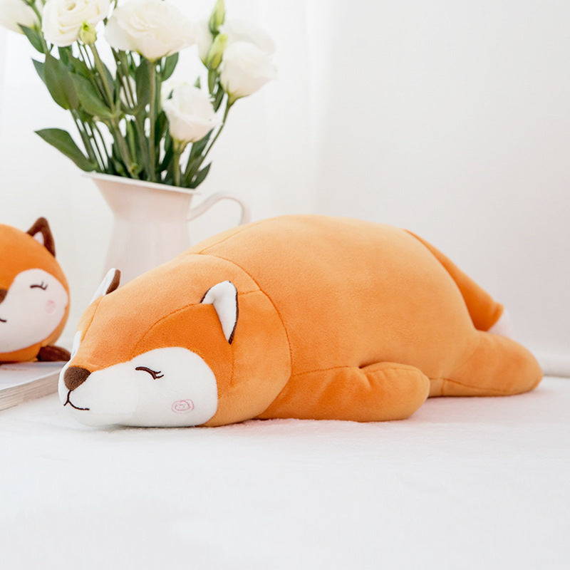 New Creative Lying Posture Fox Plush Toy Doll