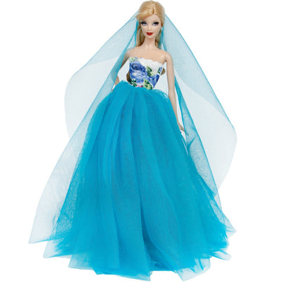 30cm Doll Accessory Skirt Fashion Trailing Dress