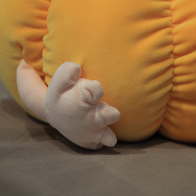 Creative pumpkin Figurine with poached eggs