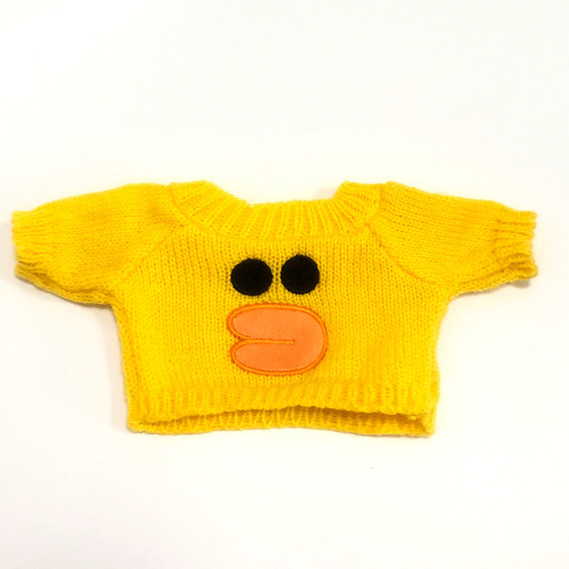 30cm Sweater Glasses Accessories Brown Bag Small Yellow Duck Accessories