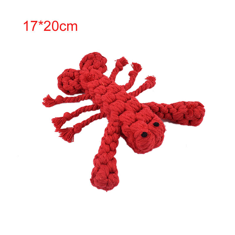 Animal Series Molar Teeth Cleaner Cotton Rope Cat Toy
