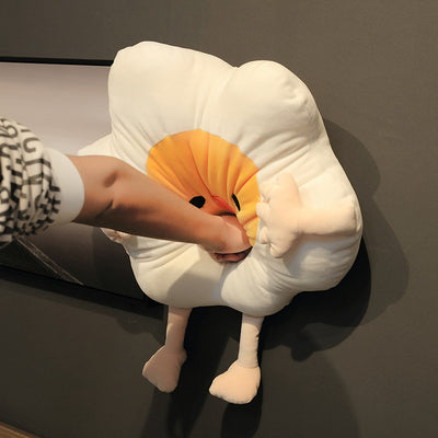 Creative pumpkin Figurine with poached eggs