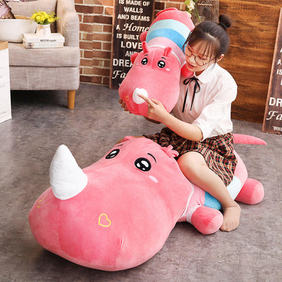 Cartoon  rhino plush doll