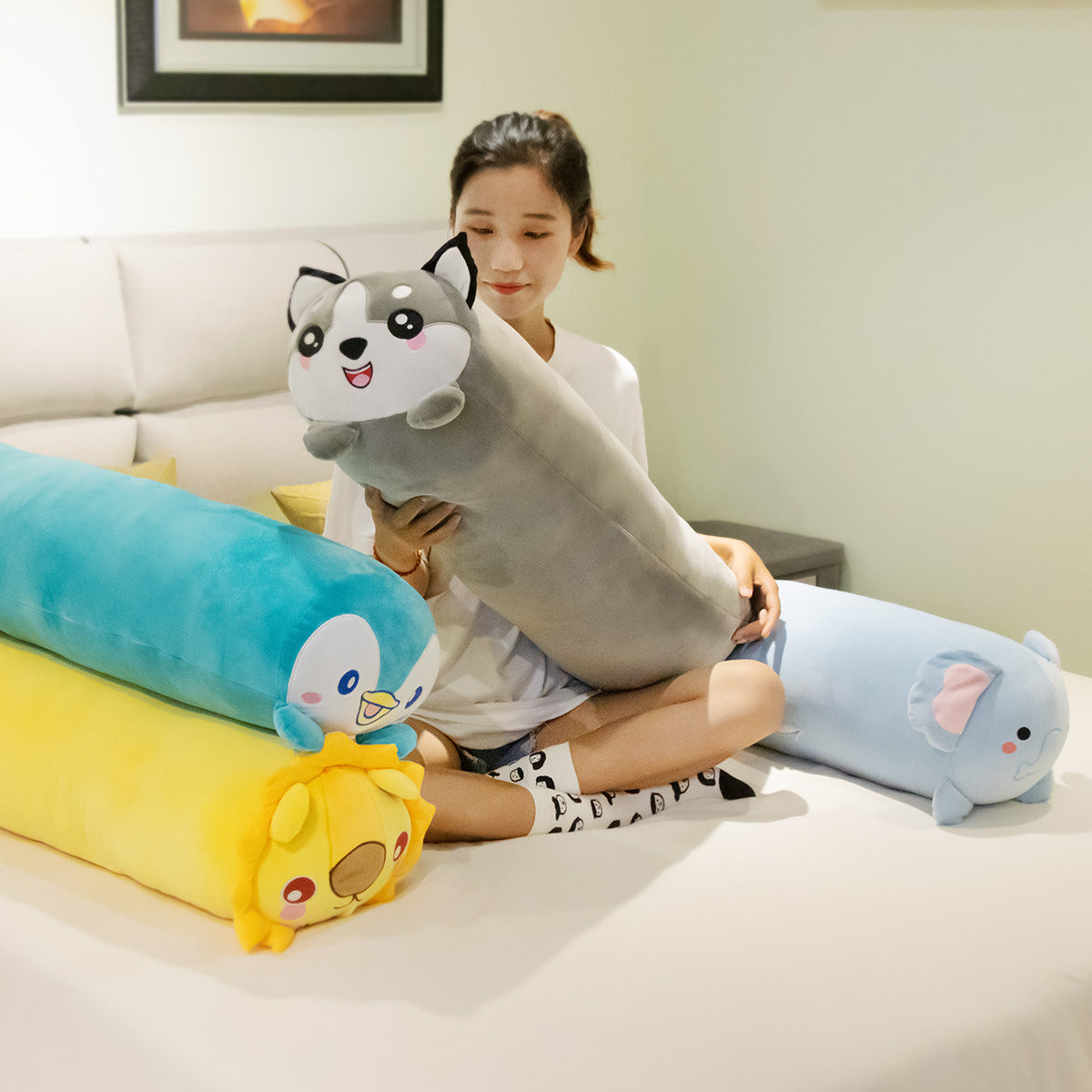 Lovely soft long pillow