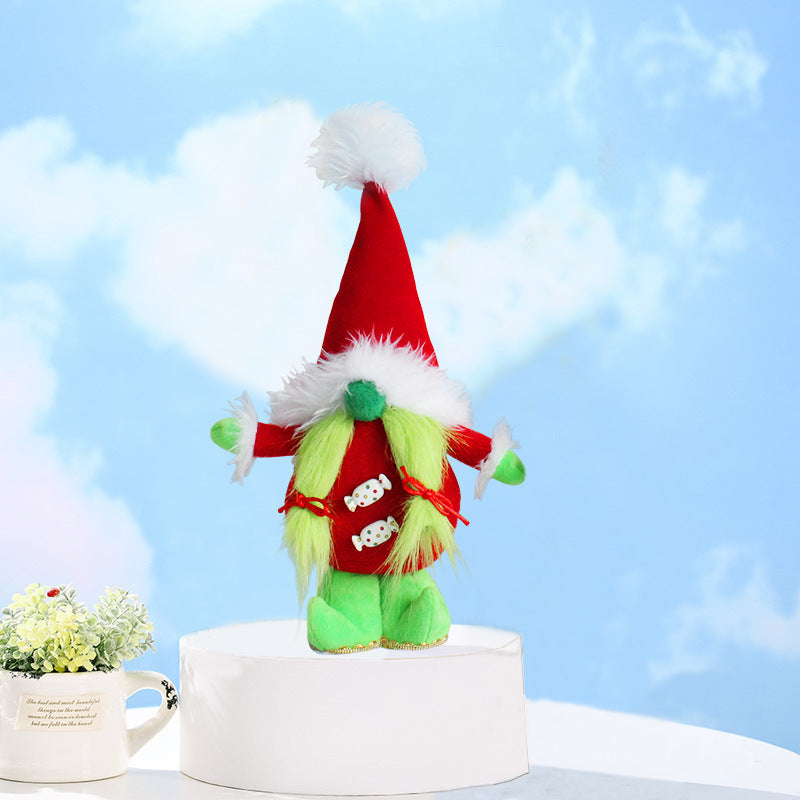 Plush Toy Green Hair  Dollchristmas
