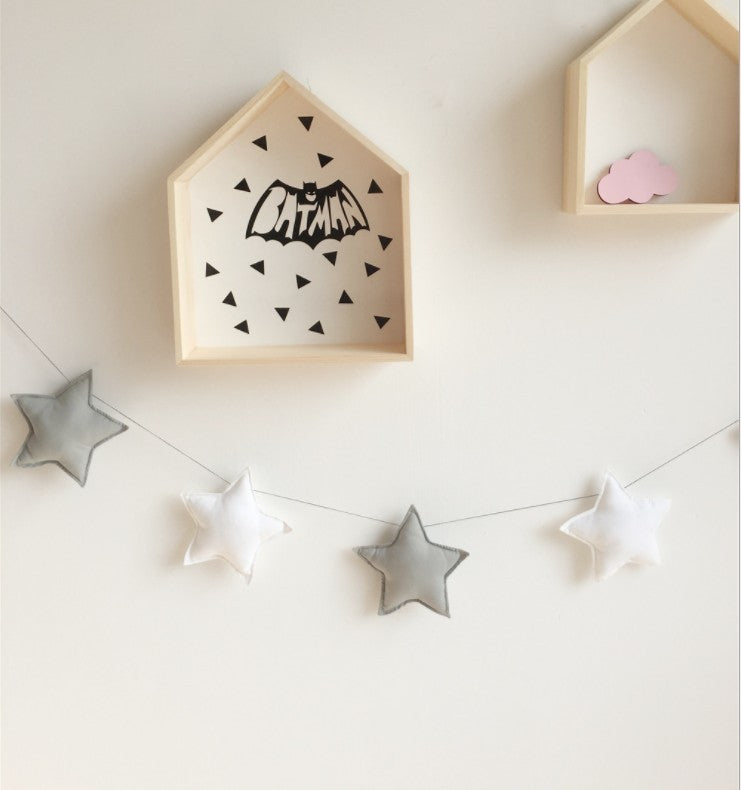 Star and moon string ornaments
