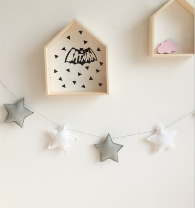 Star and moon string ornaments