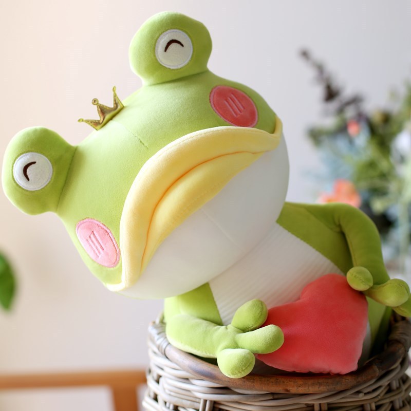 Cute Plush Toy With Big Mouth Love Frog Doll
