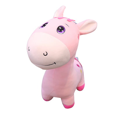 Colorful donkey plush toy ragdoll doll