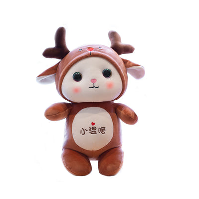 Soft cartoon standing cat doll