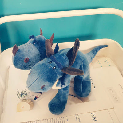 Foreign Trade In Stock Pterosaur Double-headed Dragon Plush Toy Amazon Cartoon Animal Children Gift Wholesale Dinosaur Doll