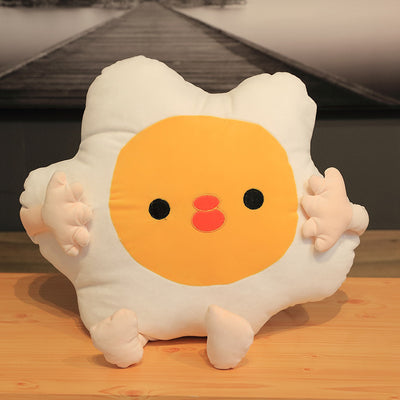 Creative pumpkin Figurine with poached eggs