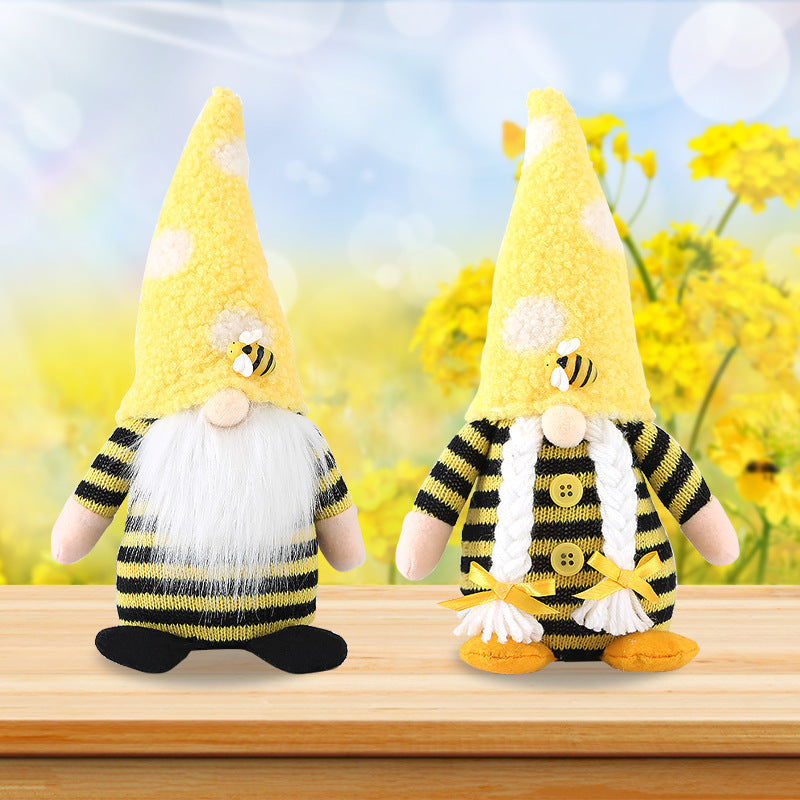 Honeybee Day Knitted Plush Doll Decorations
