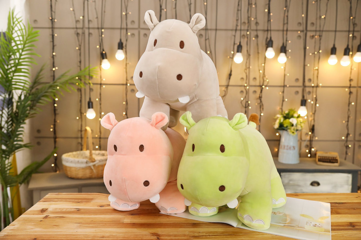 Cute Mr  Hippopotamus Doll Children Cartoon