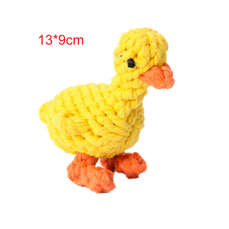 Animal Series Molar Teeth Cleaner Cotton Rope Cat Toy