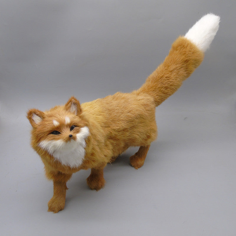 Crafts Rabbit Fur Simulation Fox Enhance Popularity Charm Home Decoration Handicrafts