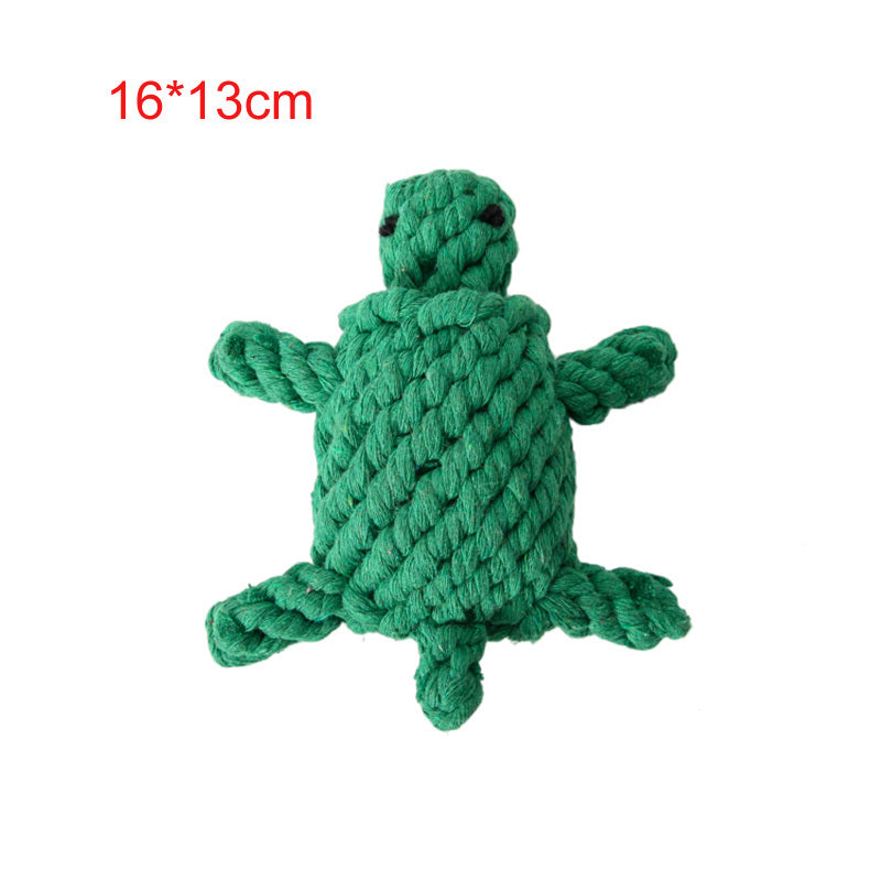 Animal Series Molar Teeth Cleaner Cotton Rope Cat Toy