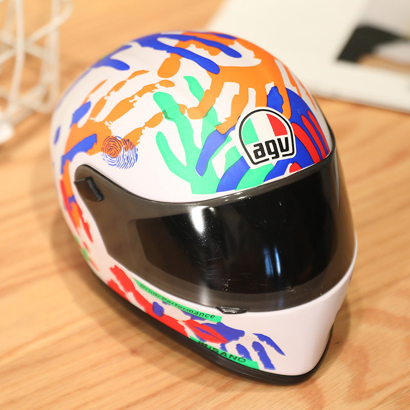 Motorcycle Helmet Racing Bear Decoration Gift