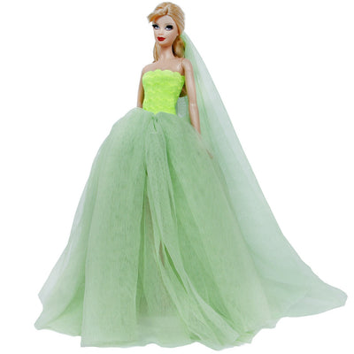 30cm Doll Accessory Skirt Fashion Trailing Dress