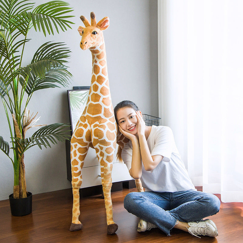 Children's Standing Giraffe Doll Plush Toy