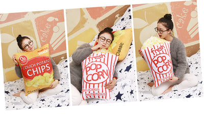 Cute Creative Snack Pillow French Fries Cola Popcorn Removable And Washable Plush Cushion Sofa Cushion Simulation