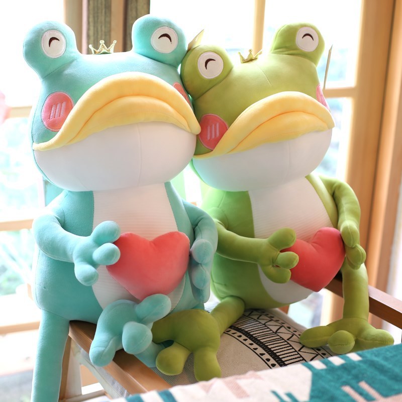Cute Plush Toy With Big Mouth Love Frog Doll