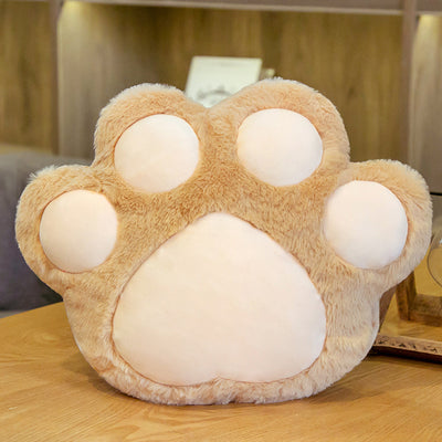 Cat Paw Hand Warmer Covering Pillow In Winter