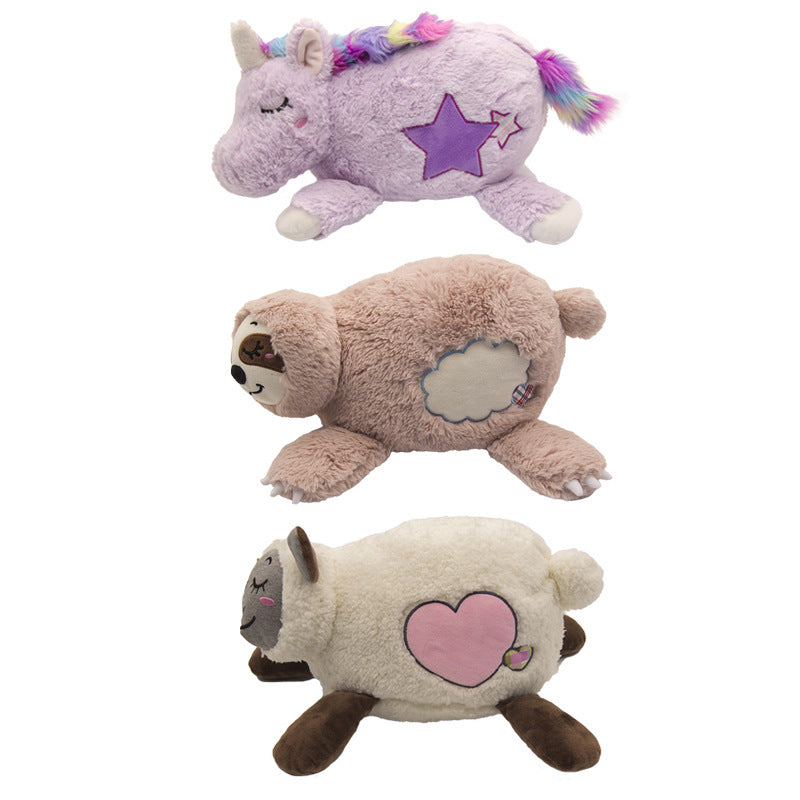 Comfortable toy puppies plush dog pillow