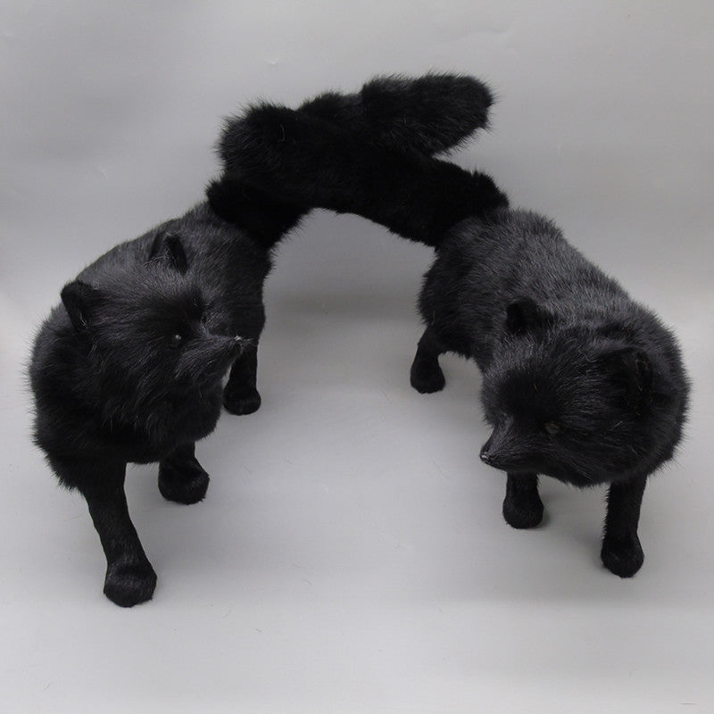 Crafts Rabbit Fur Simulation Fox Enhance Popularity Charm Home Decoration Handicrafts
