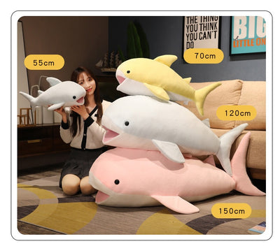 Internet Celebrity Cushion Plush Toy Cushion Sofa Bed Cuddly Doll Lying Whale Floor Mat New