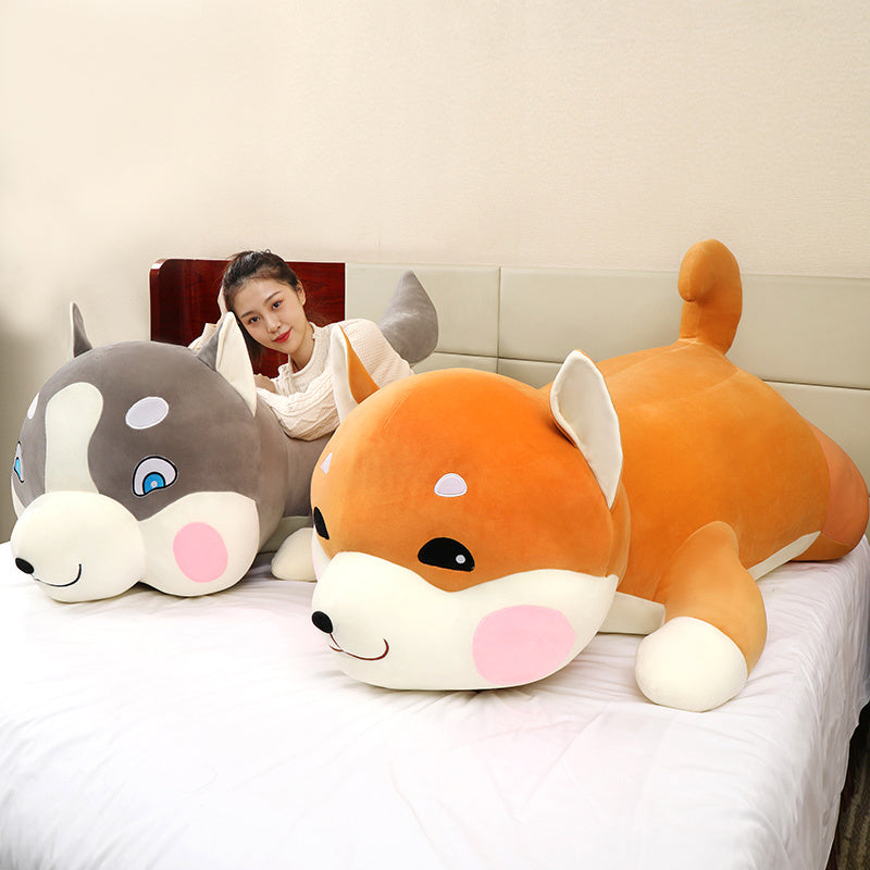 Shiba Inu Puppy Dog Doll Plush Toy Doll Cute Sleeping Pillow