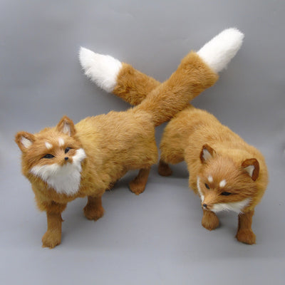 Crafts Rabbit Fur Simulation Fox Enhance Popularity Charm Home Decoration Handicrafts