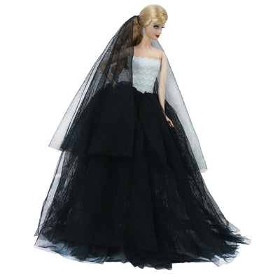 30cm Doll Accessory Skirt Fashion Trailing Dress