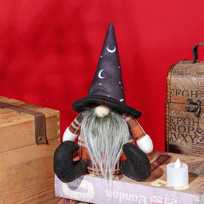 Faceless Old Man Window Decoration Party Scene Decoration