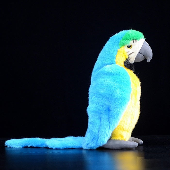 Cute Macaw Doll Simulation Glass Macaw Plush Toy