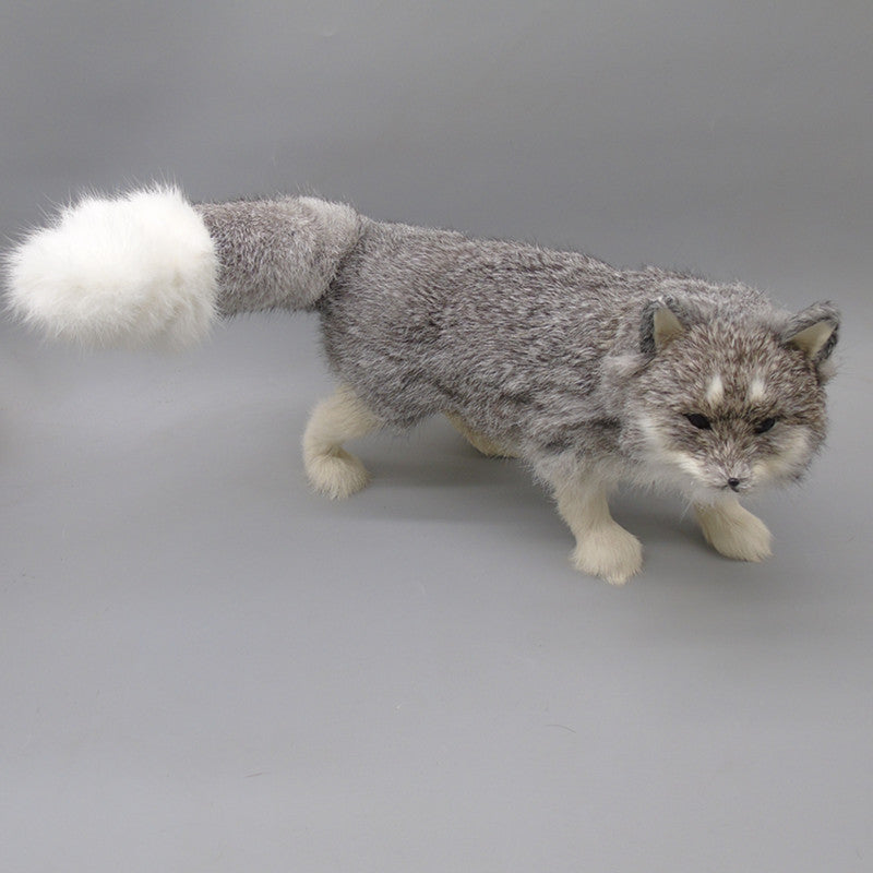 Crafts Rabbit Fur Simulation Fox Enhance Popularity Charm Home Decoration Handicrafts