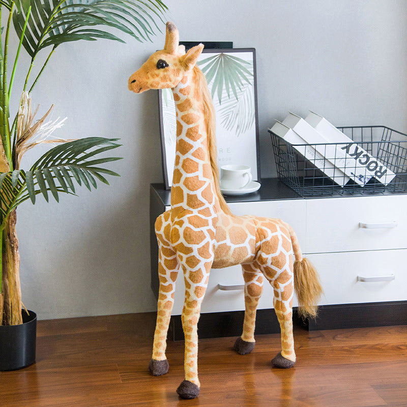 Children's Standing Giraffe Doll Plush Toy