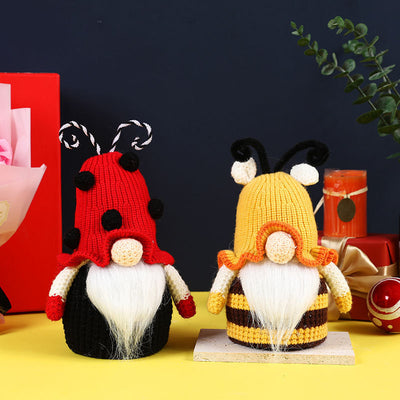 Bee Knitting Wool Cute Doll Creative Goblin Doll Gift