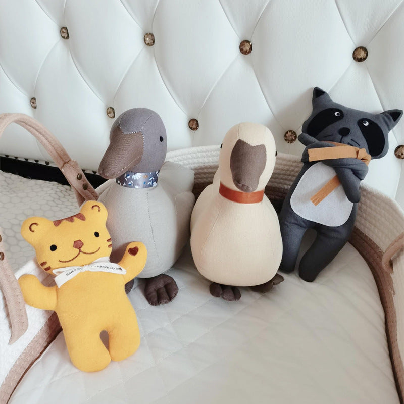 Fabric Cartoon Duck Shape Interactive Grip Doll