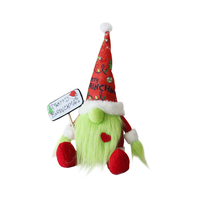 Plush Toy Green Hair  Dollchristmas
