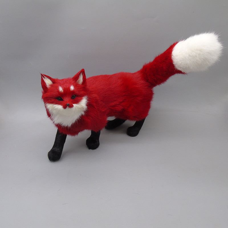 Crafts Rabbit Fur Simulation Fox Enhance Popularity Charm Home Decoration Handicrafts