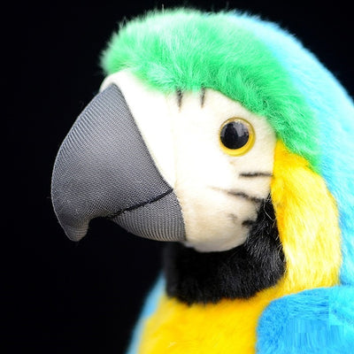 Cute Macaw Doll Simulation Glass Macaw Plush Toy