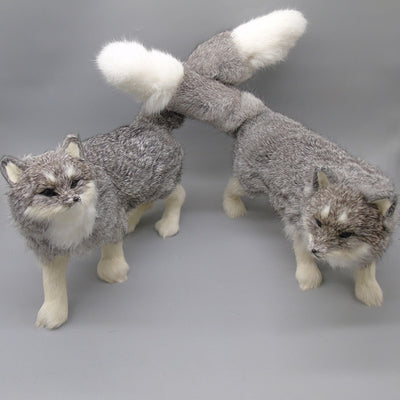 Crafts Rabbit Fur Simulation Fox Enhance Popularity Charm Home Decoration Handicrafts