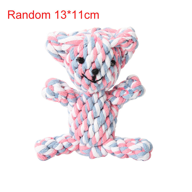 Animal Series Molar Teeth Cleaner Cotton Rope Cat Toy