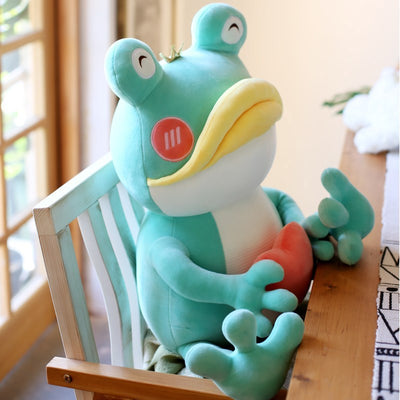 Cute Plush Toy With Big Mouth Love Frog Doll